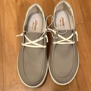 NWOT Jsport Khaki Colored Boat Shoes